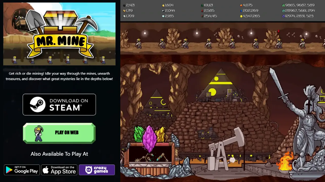 Where Can You Play Mr. Mine - Idle Mining Game