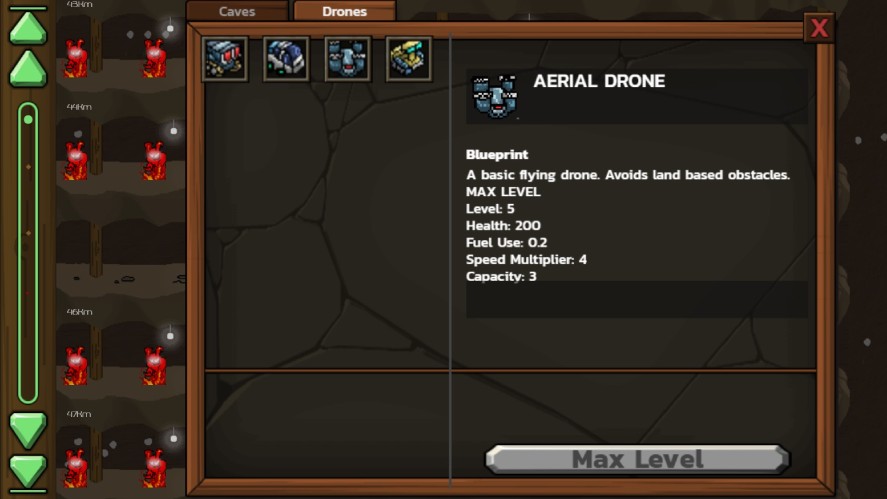 Mr. Mine drones screen