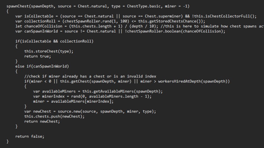 An example of Mr. Mine automation scripts