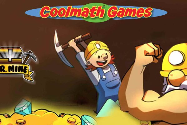 Mr Mine Idle Game Featured Image with Coolmathgames logo and Game Logo in JPEG