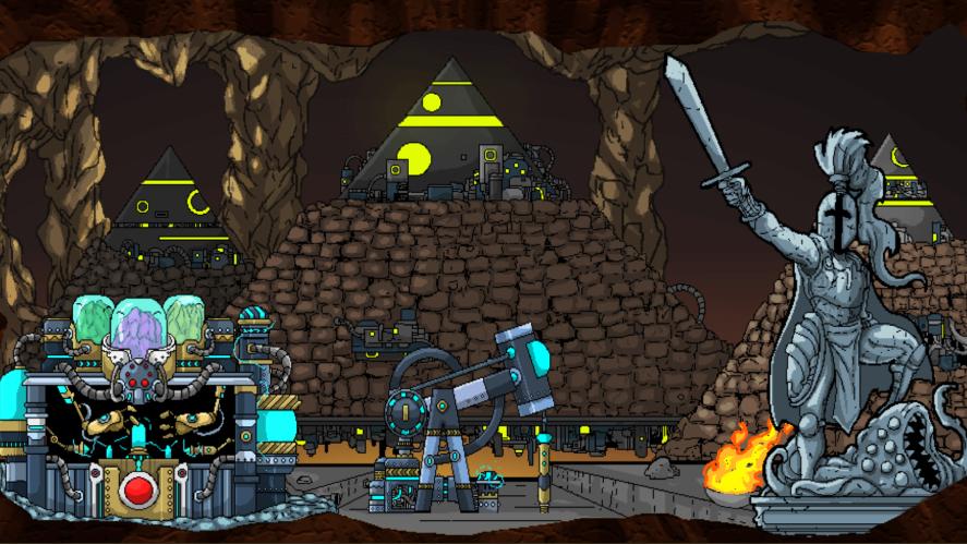 The underground city in Mr. Mine