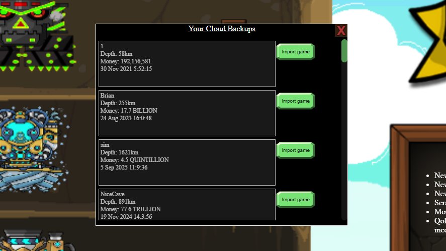 Loading the Cloud Save Backups Files