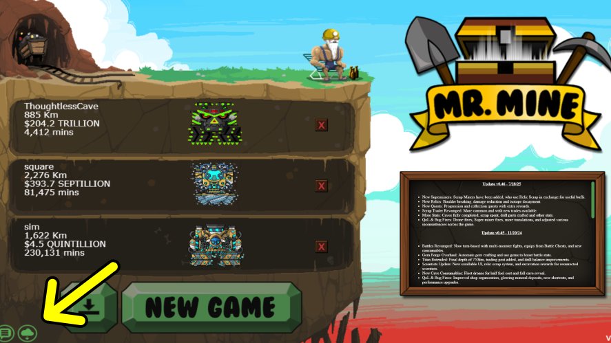 Locating the Steam Cloud Backups in Mr. Mine Idle
