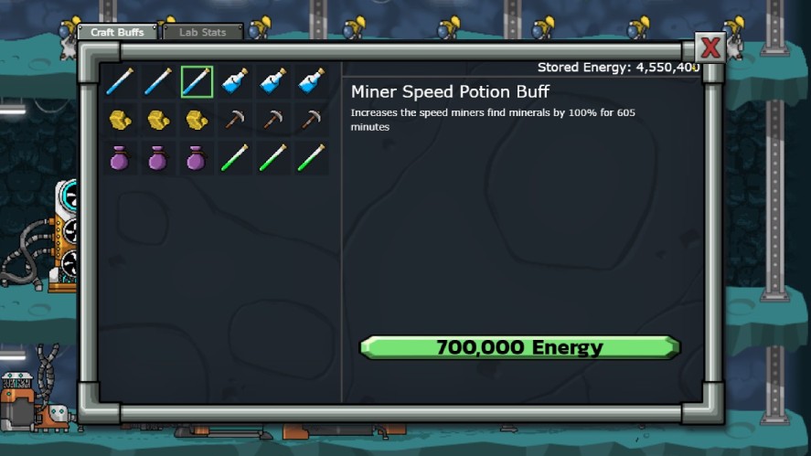 Mr. Mine Buff Lab
