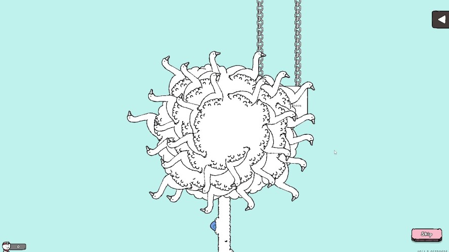 Tingus Goose - a weird idle game with chaotic goose character