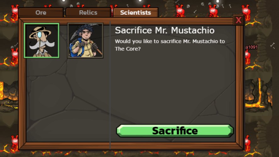 Sacrifice Scientists in Mr. Mine