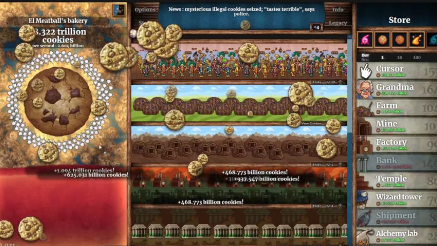 Cookie Clicker gameplay
