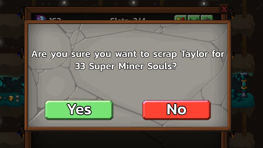 Scrapping a Super Miner for 33 Super Miner Souls