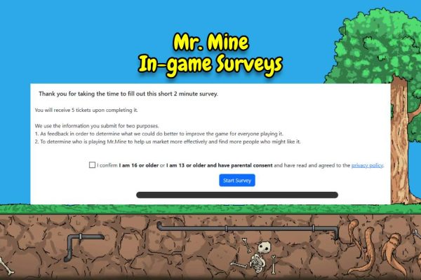 Game Surveys for Free Tickets How to Earn Rewards in Mr. Mine Idle