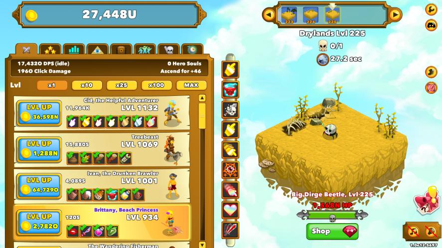 Clicker Heroes addictive loop gameplay