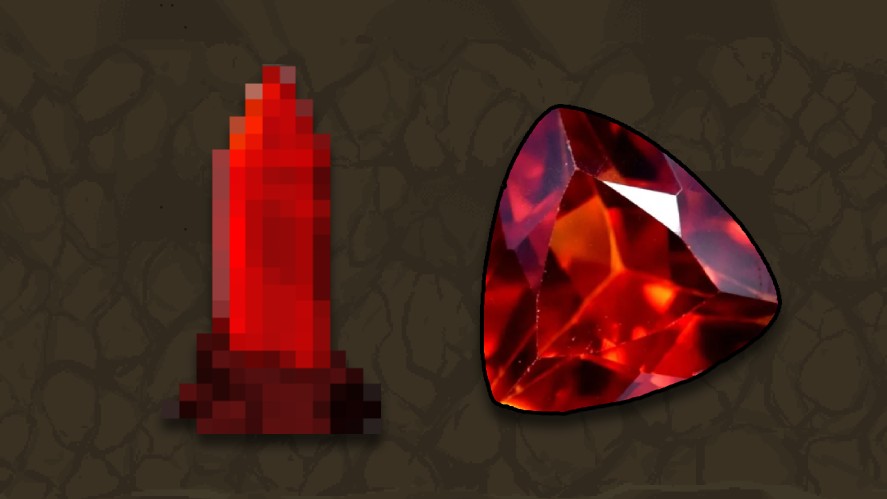 Painite in Mr. Mine and in real life