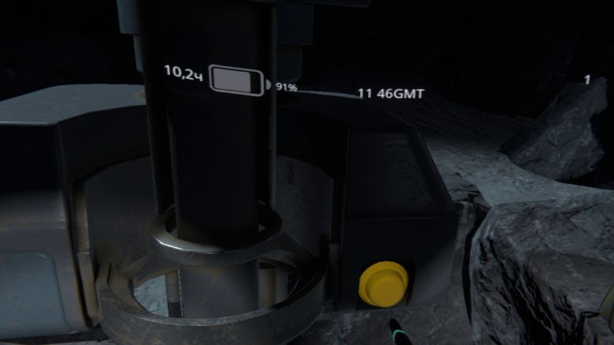 A player is configuring a machine on the Moon