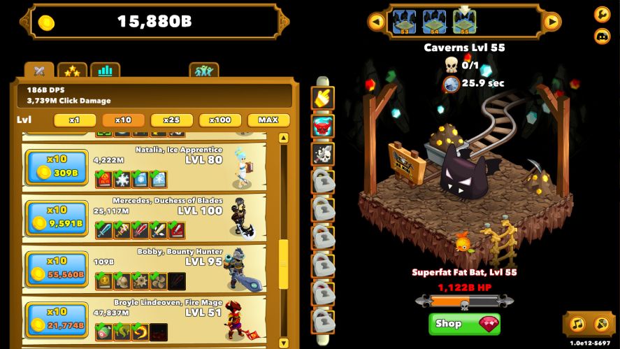 Clicker Heroes zone 55