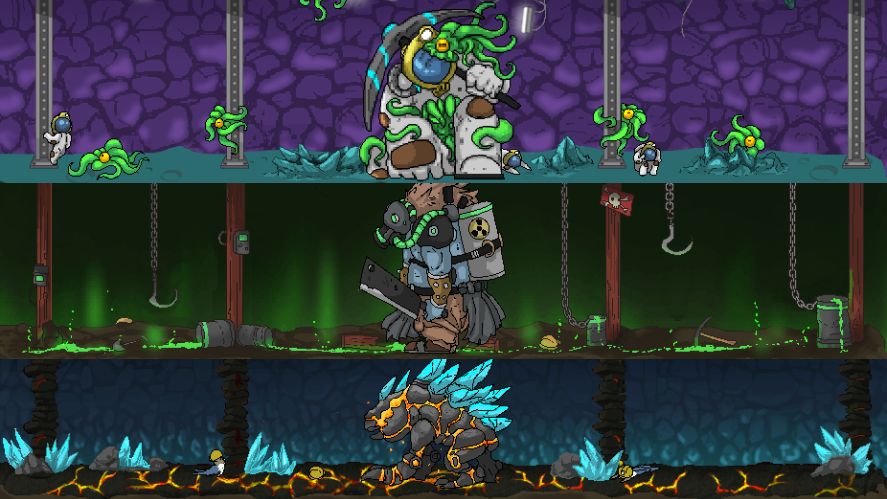 Three bosses in Mr Mine Mobile