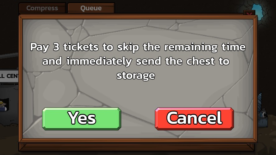 Using tickets to skip the Compressor time