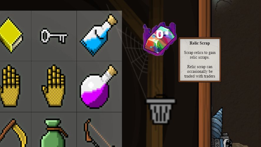 Relic scraps in Mr. Mine