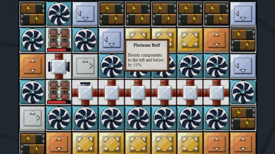 Buffs in Mr. Mine Nuclear Reactor