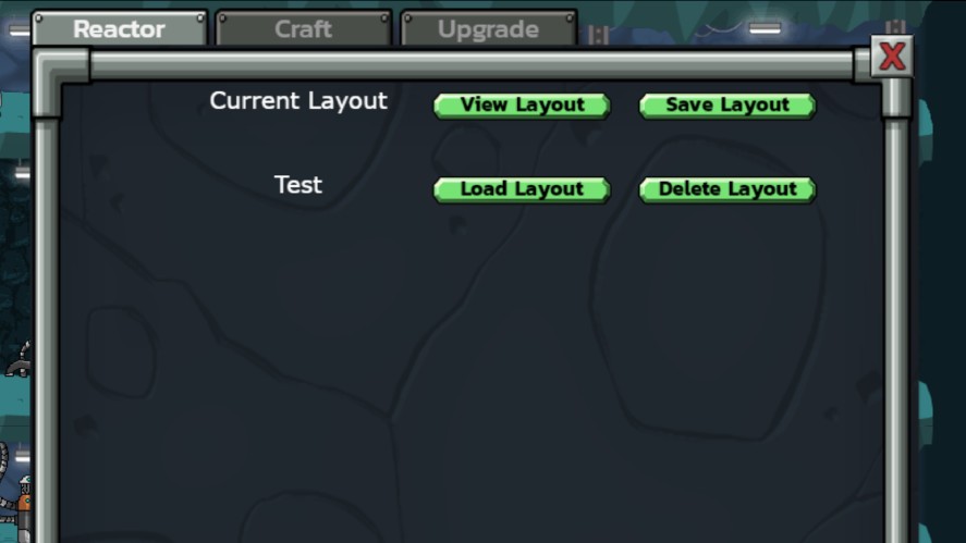Save and load Reactor layouts